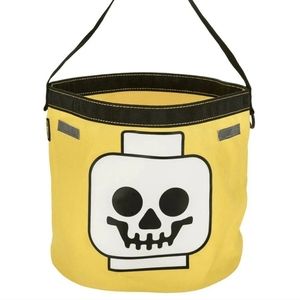 Lego Yellow Skull Head Halloween Tote with Handle and Reflection Bands